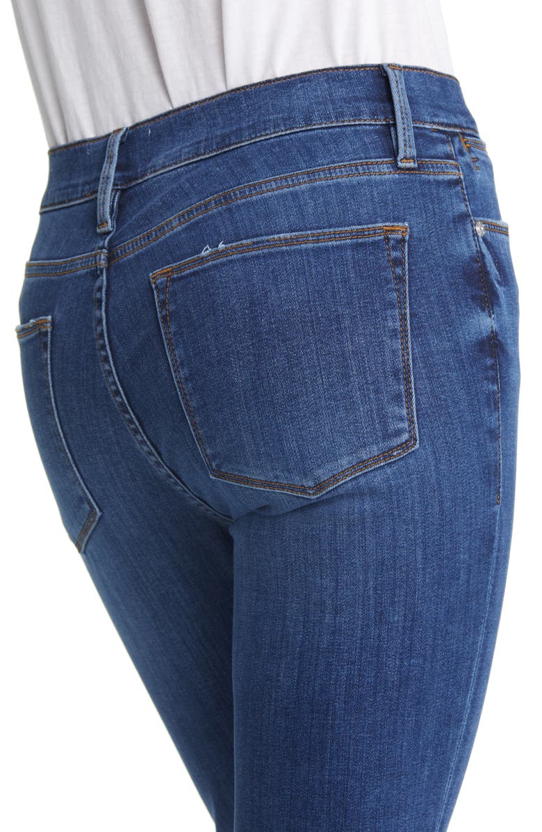 FRAME Le High Step Hem Straight Leg Crop Jeans, Alternate, color,