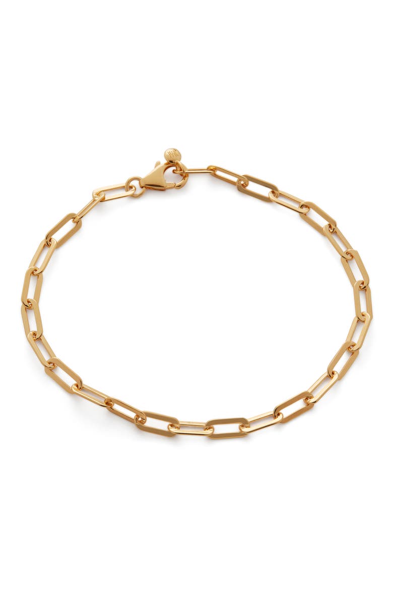 Deco Paper Clip Chain Bracelet, Main, color, YELLOW GOLD