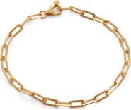 Monica Vinader Deco Paper Clip Chain Bracelet