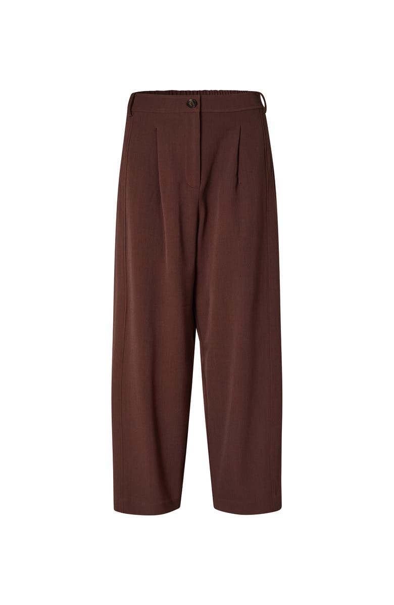 Masai Copenhagen MaPunna High Waisted Cropped Pants, Alternate, color, Sh. Chocolate