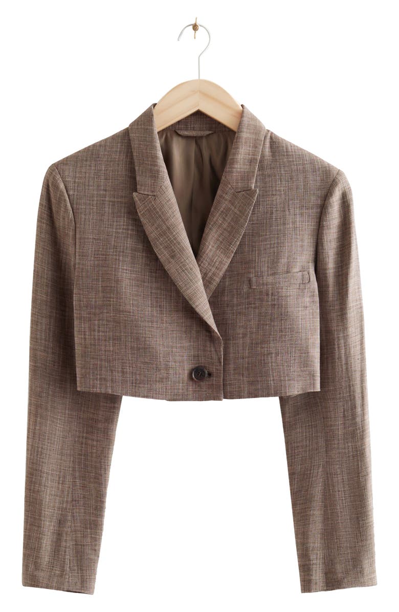 & Other Stories Tailored Crop Blazer, Alternate, color, 