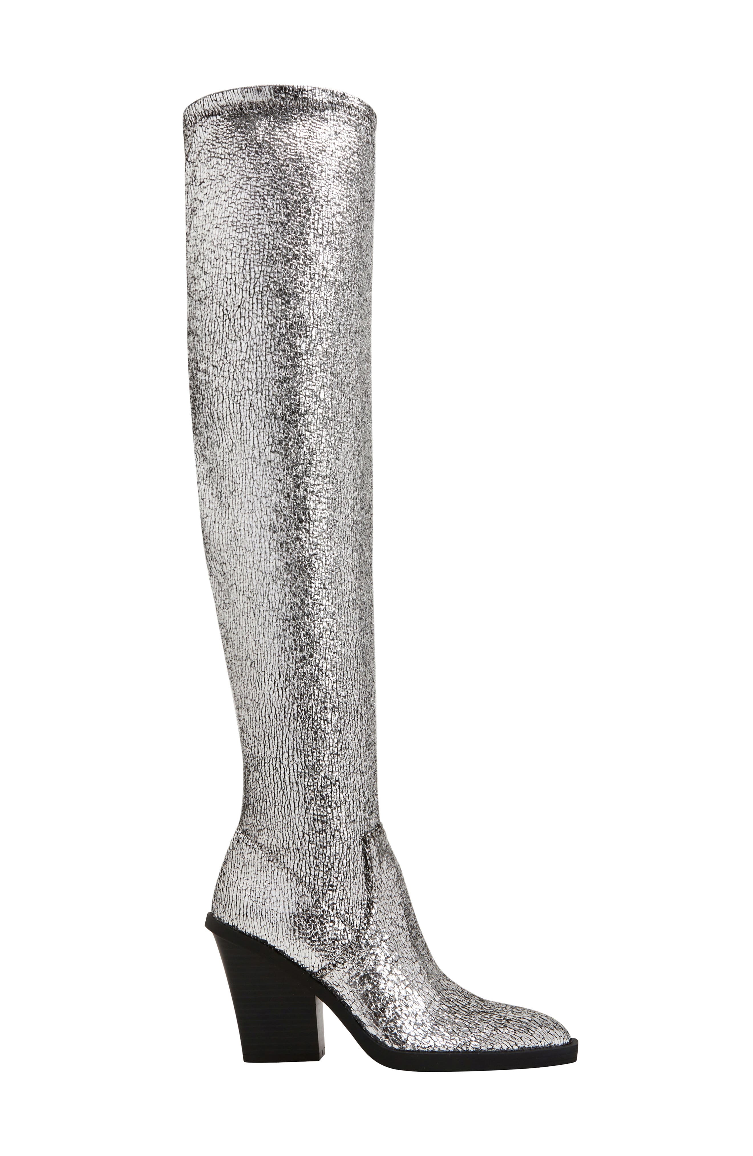 Citygurl Over the Knee Boot, Alternate, color, SILVER