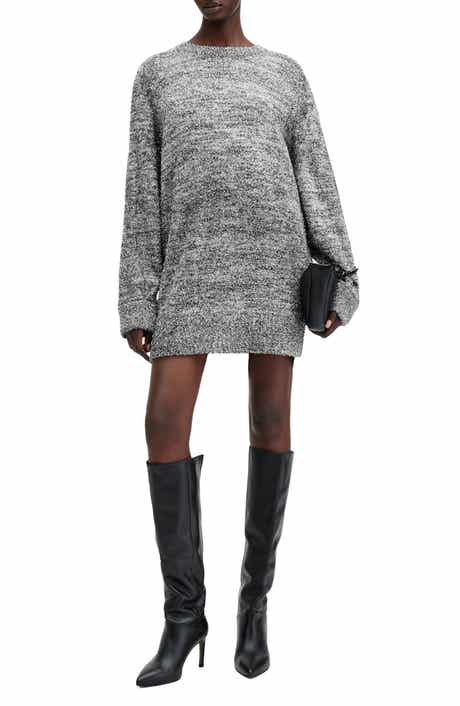 AllSaints Dazzle Long Sleeve Sweater Dress
