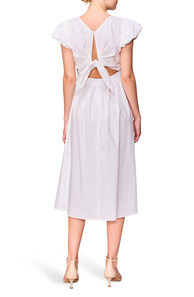 MELLODAY Bubble Sleeve Midi Dress, Alternate, color,