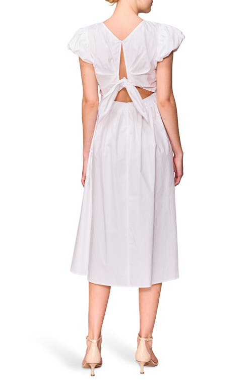 Melloday Bubble Sleeve Midi Dress