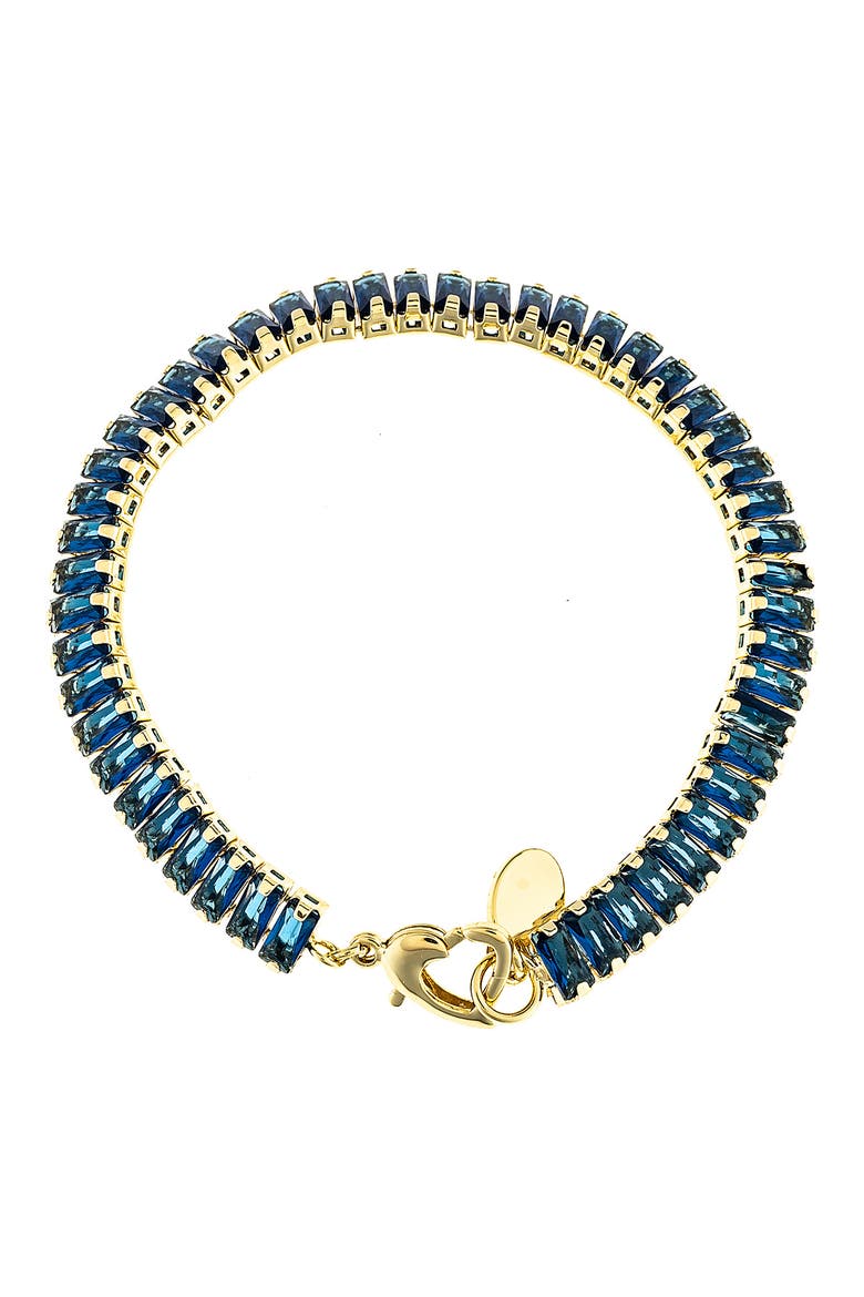 Rectangle Cubic Zirconia Tennis Bracelet, Main, color, SAPPHIRE