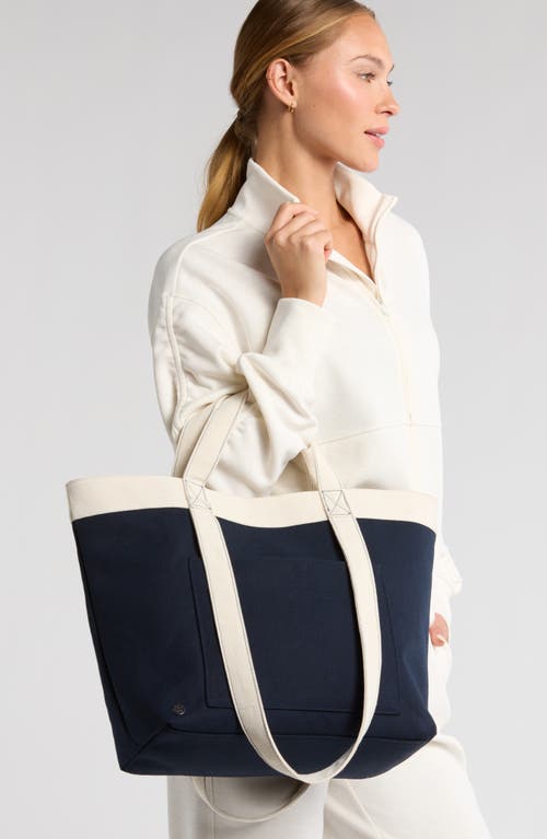 Zella Travel Canvas Tote In Navy Sapphire