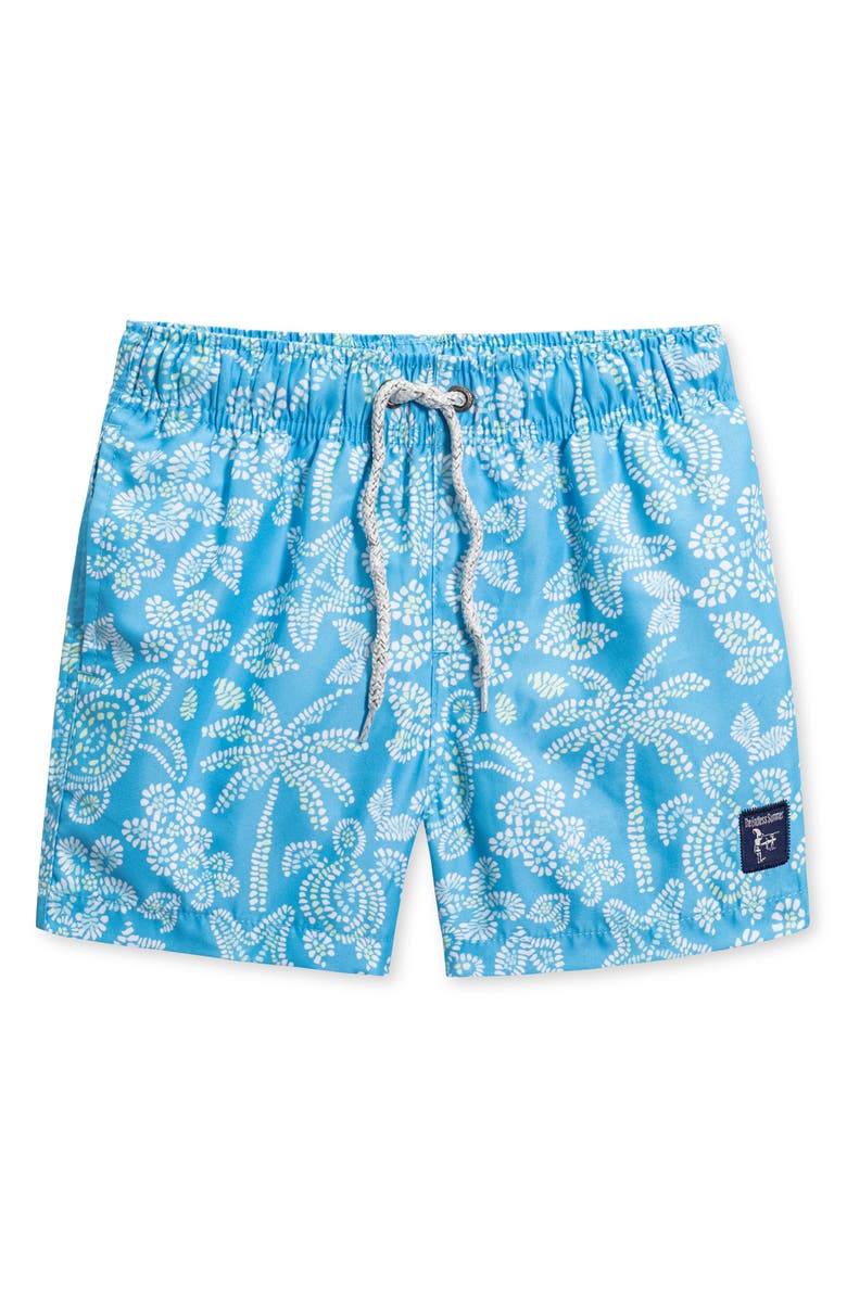 THE ENDLESS SUMMER Kids' Turtles Volley Swim Trunks, Main, color, Blue