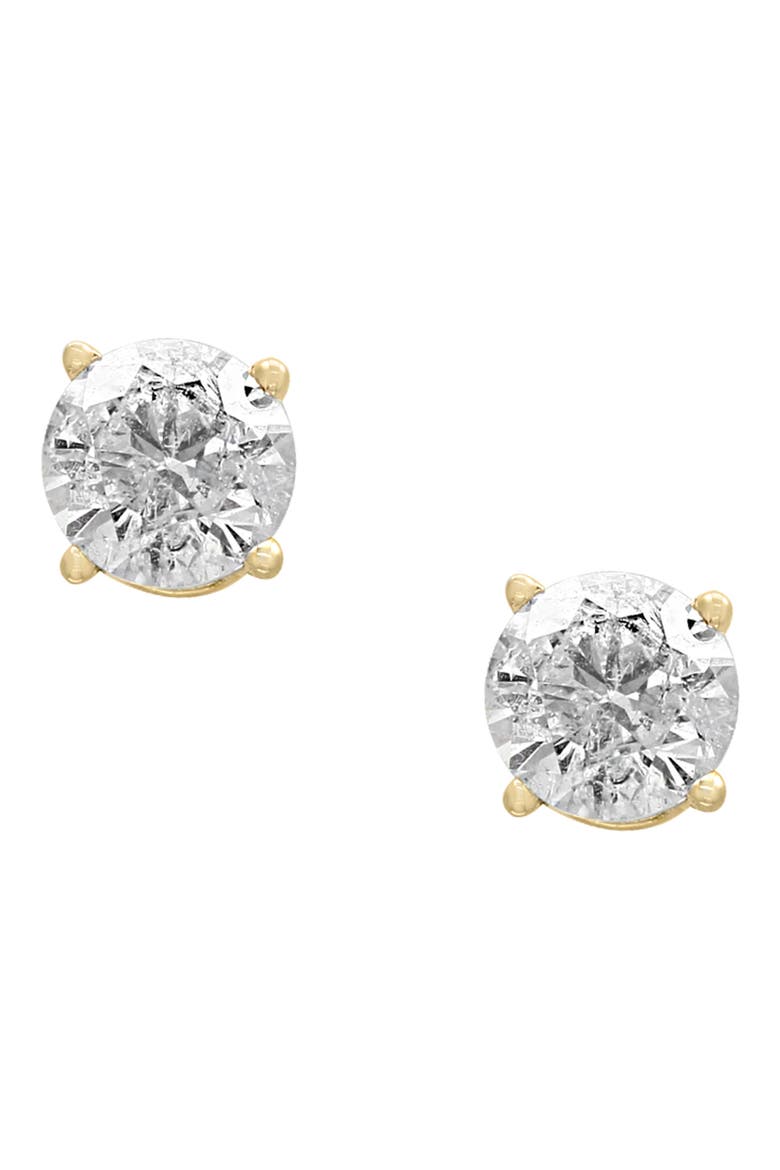 14K White Gold Round Diamond Stud Earrings - 0.33 ctw., Main, color, YELLOW GOLD