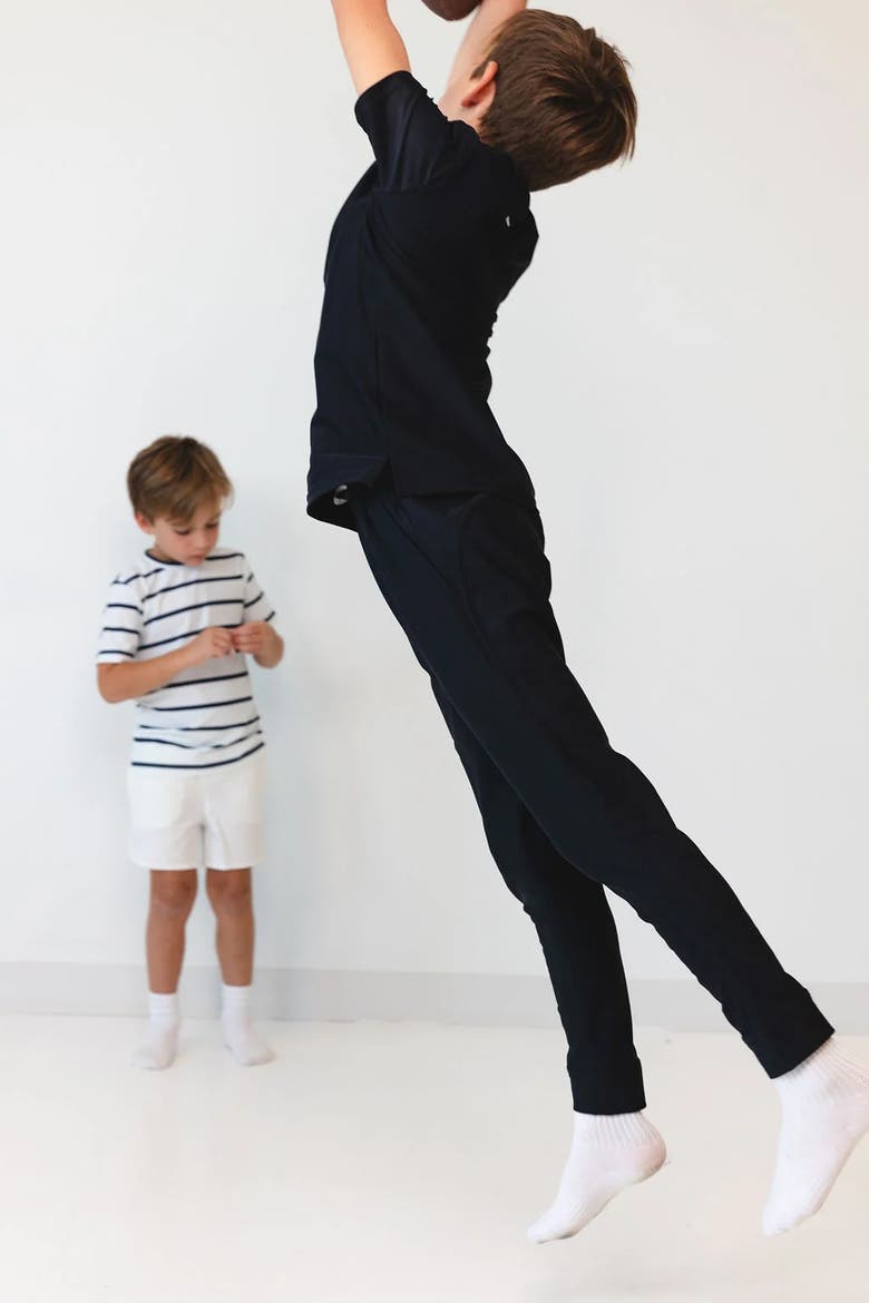 Boys Warm-Up Jogger Pant, Alternate, color, Black