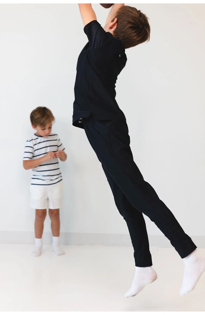 Courtside Kids Boys Warm-Up Jogger Pant, Alternate, color, Black