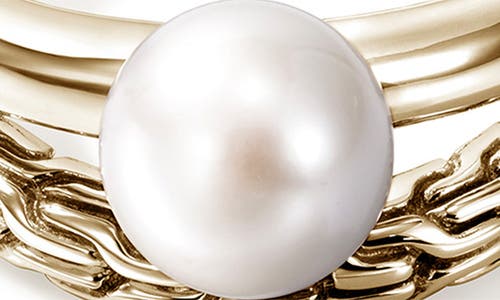John Hardy Jh Essential Pearl Ring In 14k Gold/pearl