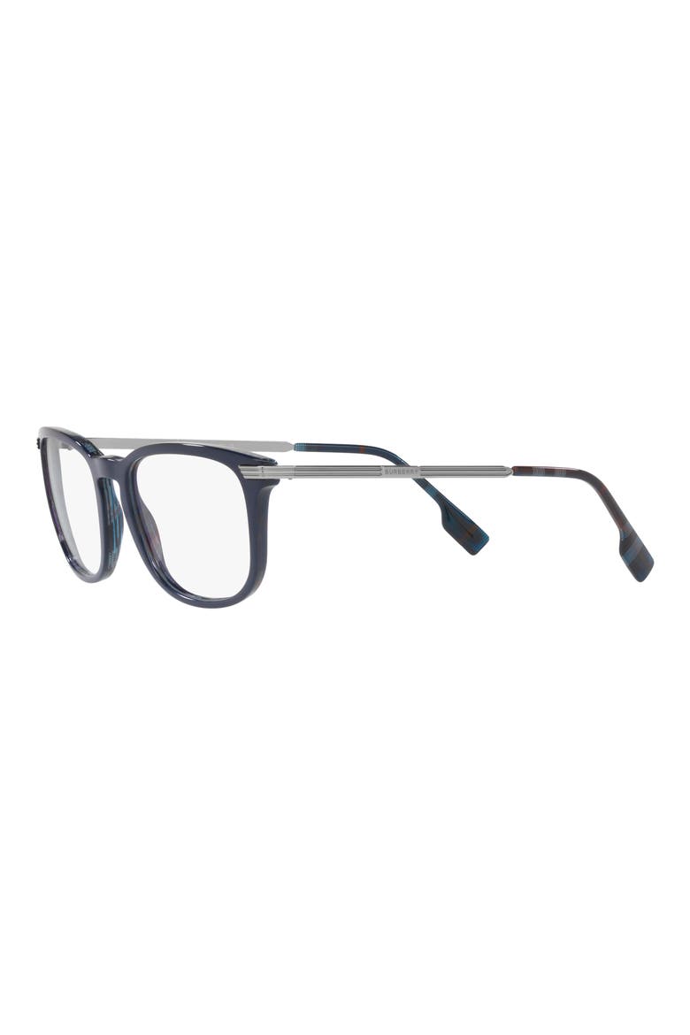 Cedric 54mm Rectangular Optical Glasses, Alternate, color, NAVY