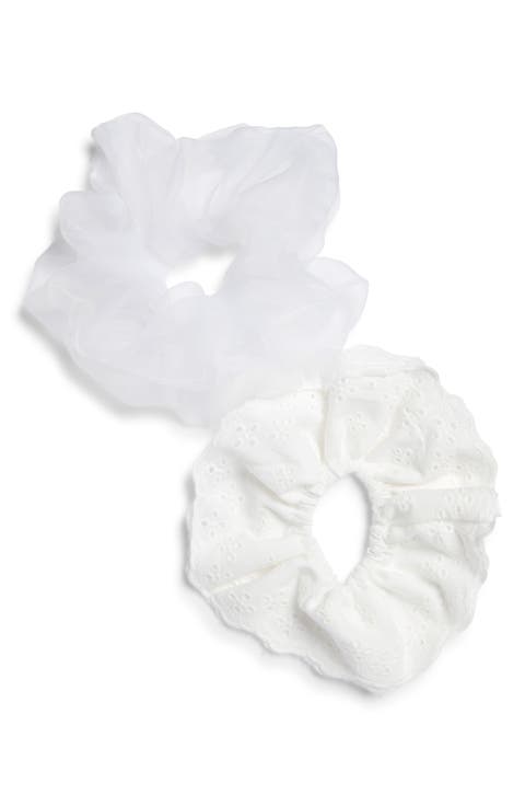 2-Pack Eyelet Scrunchies
