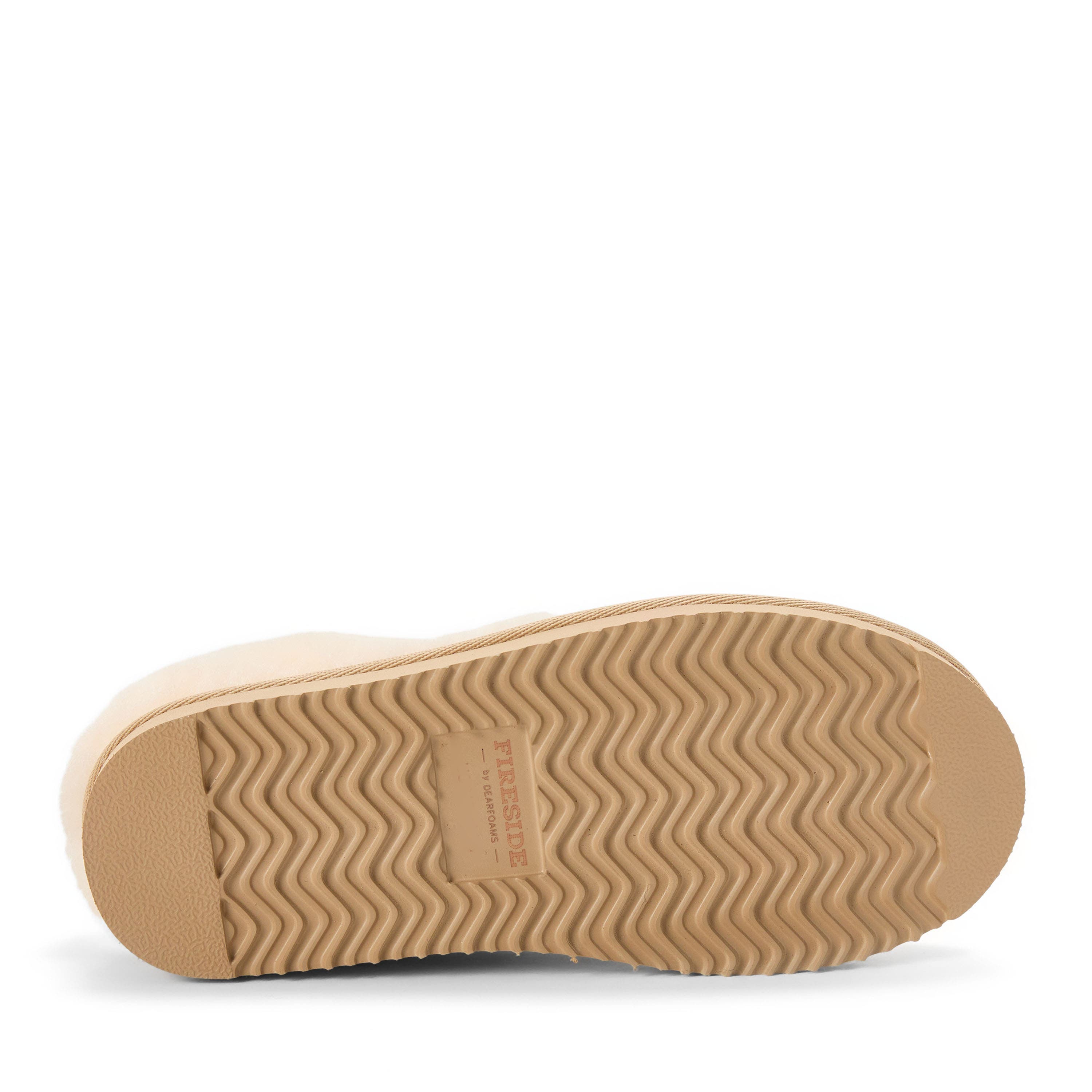 DEARFOAMS Fireside Adelaide Genuine Shearling Clog Slipper, Alternate, color, Sand
