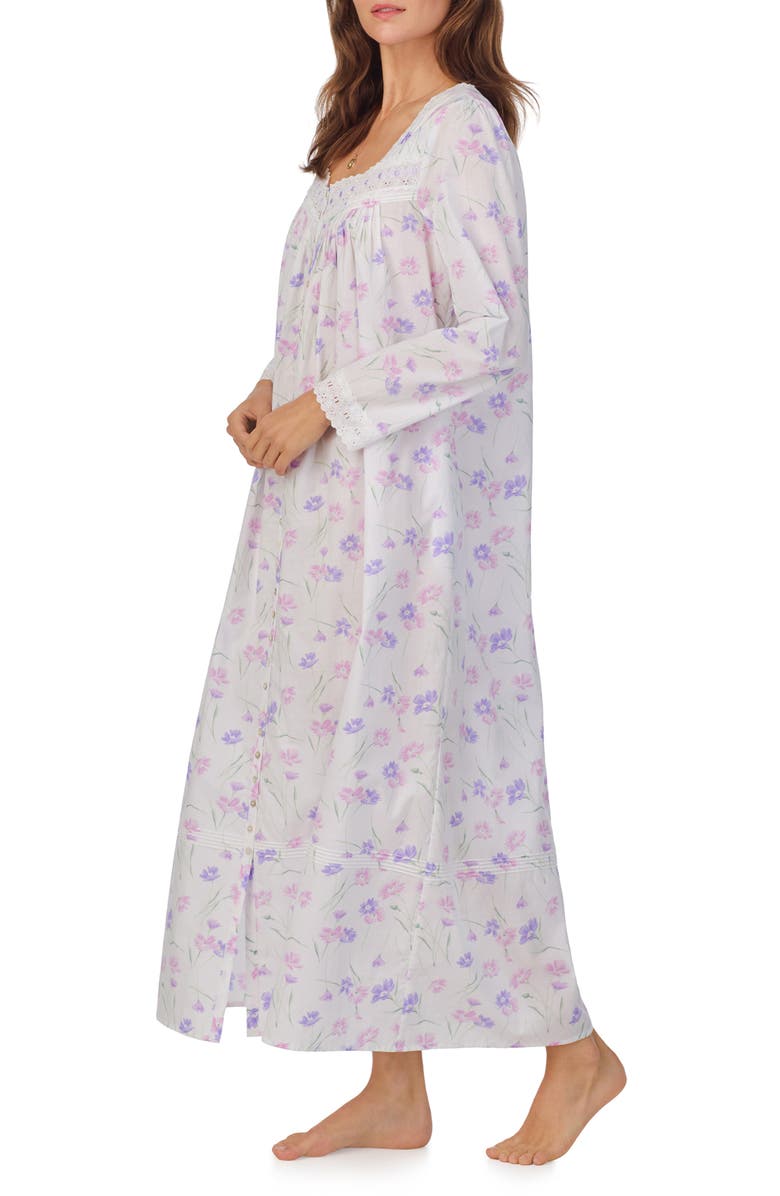 Eileen West Long Sleeve Cotton Lawn Ballet Nightgown, Alternate, color, 