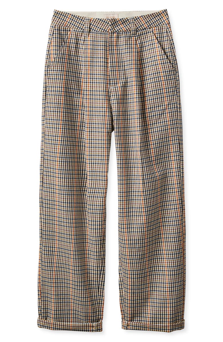 Brixton Victory Pleated High Waist Ankle Straight Leg Pants, Alternate, color, 