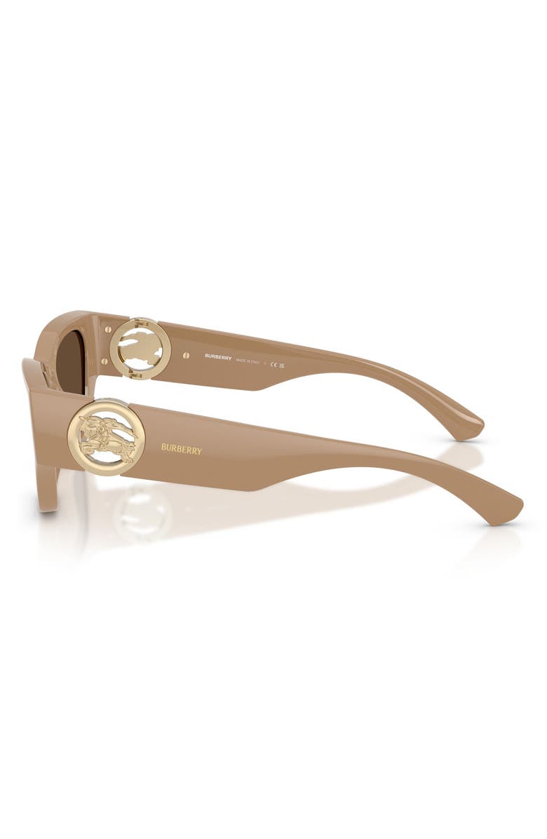 Burberry 52mm Cat Eye Sunglasses, Alternate, color, Beige / Dark Brown