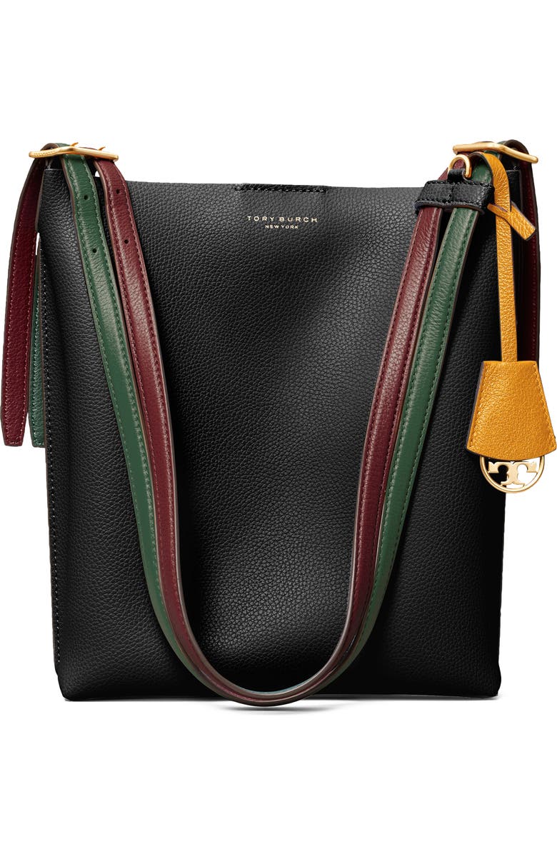 Tory Burch Perry Leather Bucket Bag, Main, color,