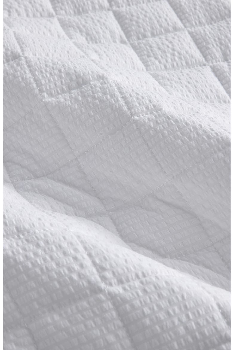 Seersucker Quilt Set, Alternate, color, WHITE