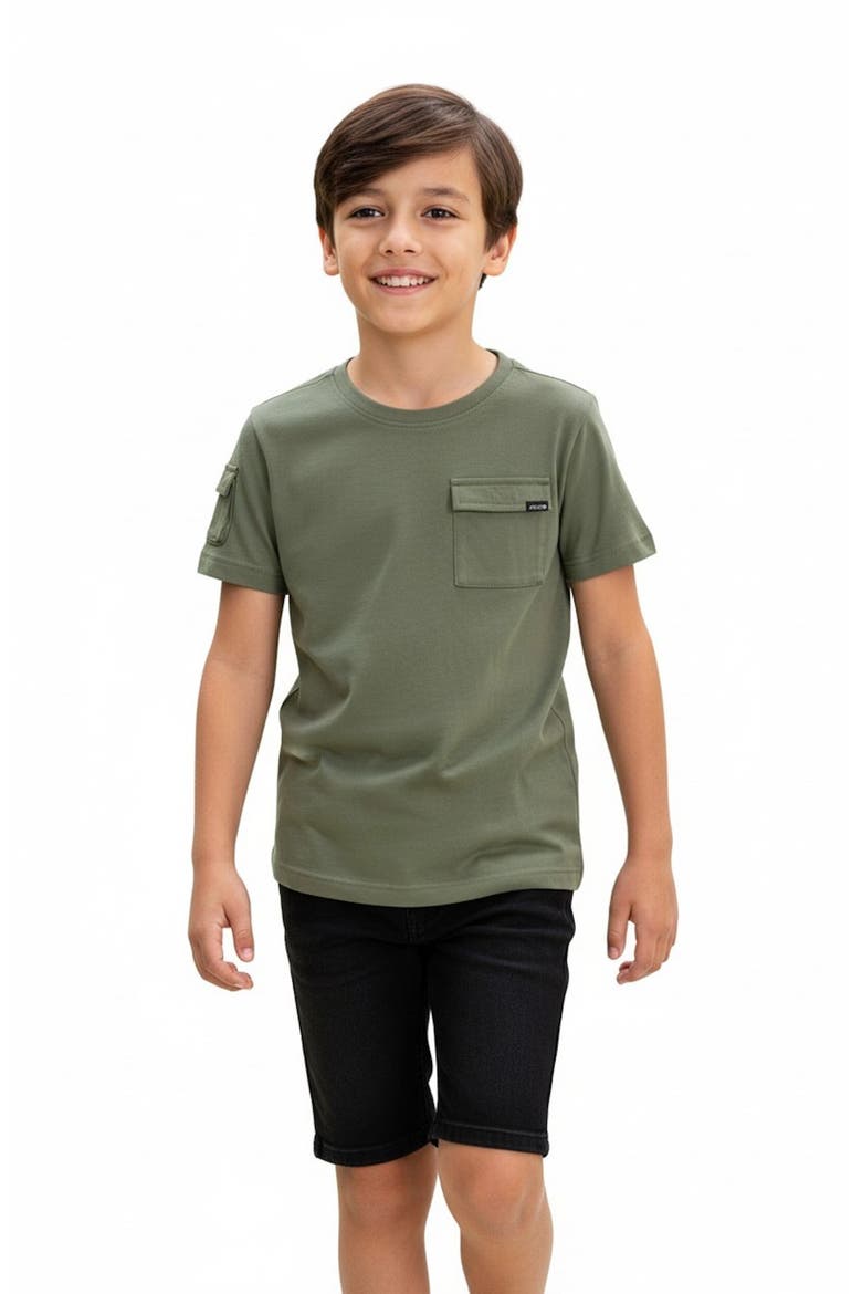Kids' Cargo Pocket T-Shirt, Main, color, AGAVE