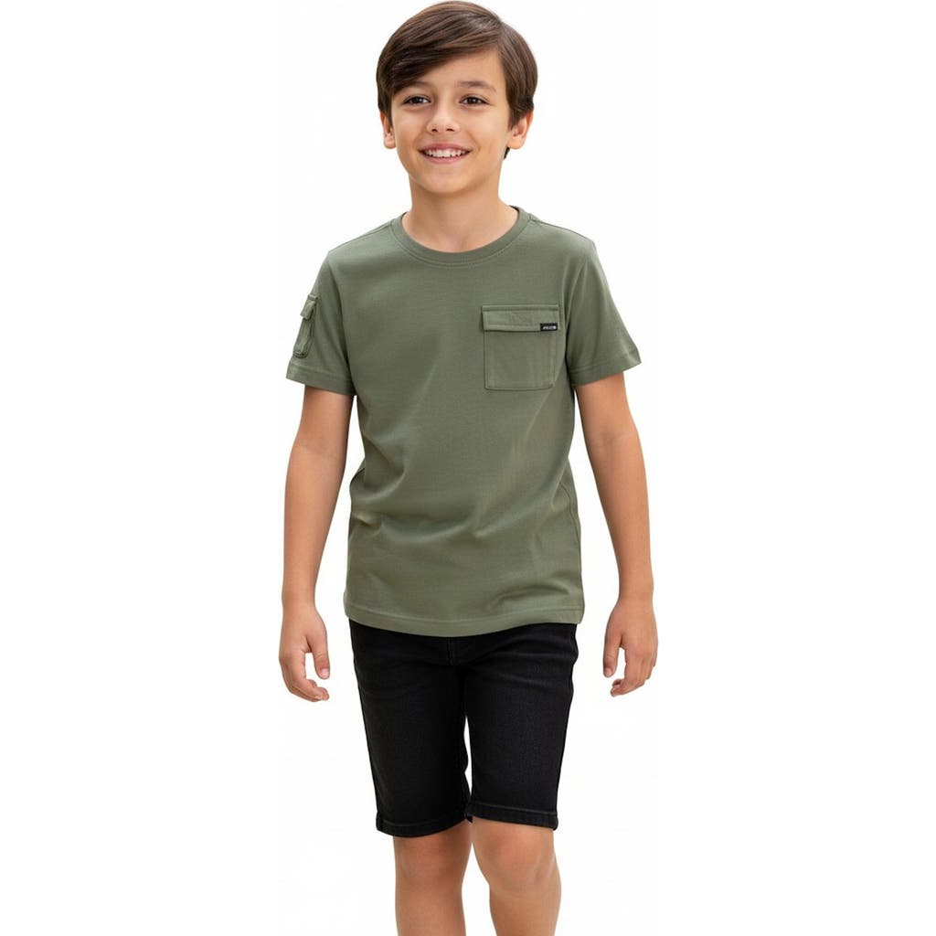 Joe's Jeans Kids' Cargo Pocket T-shirt In Green