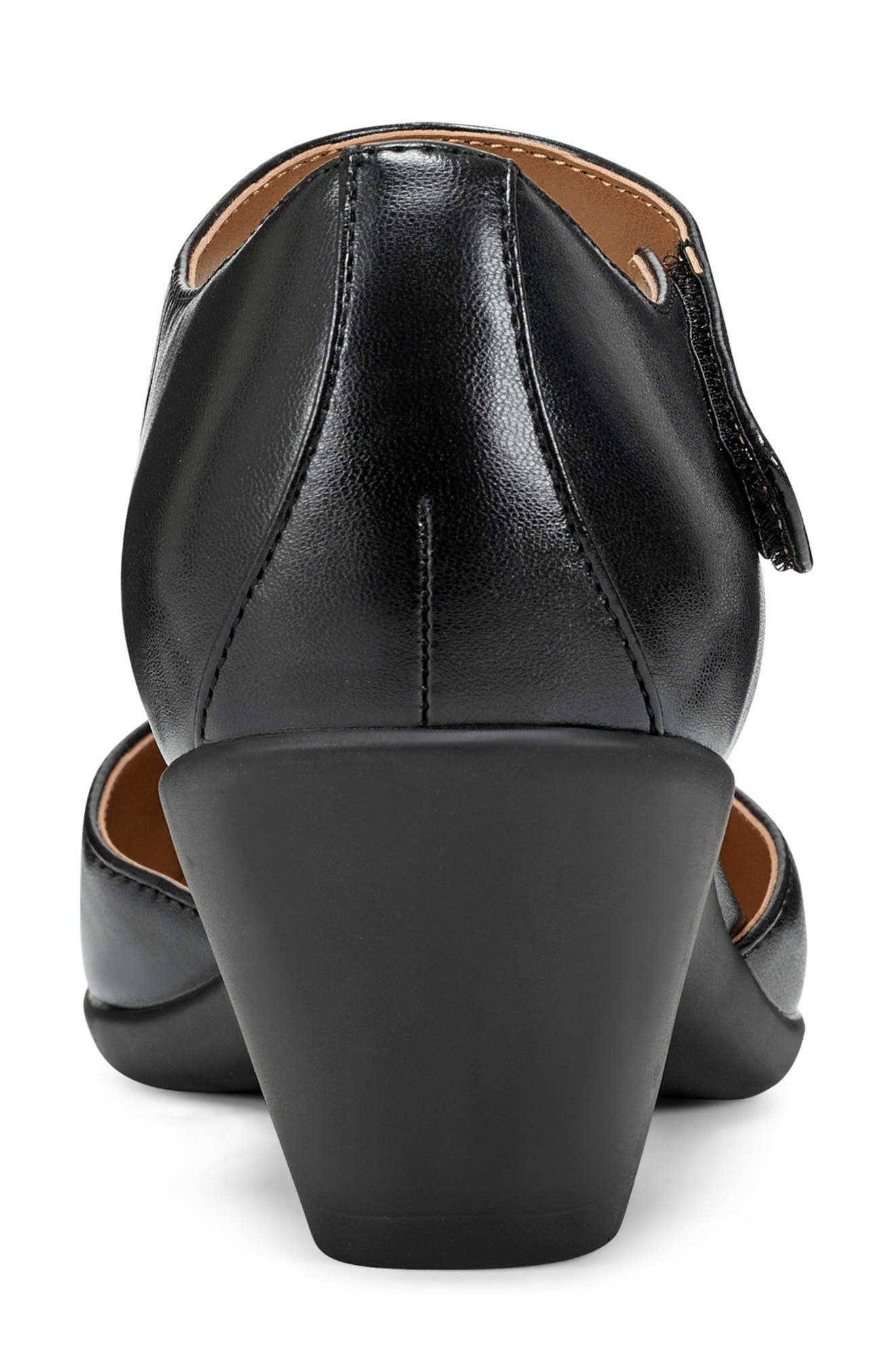 Easy Spirit Casity Ankle Strap Pump, Alternate, color, Black