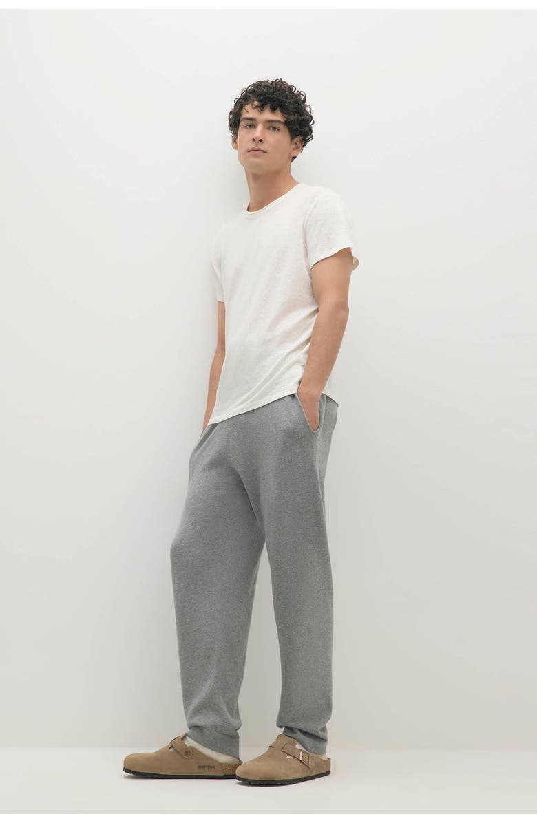 NAKED CASHMERE Kyle Linen Crewneck Tee, Alternate, color, White