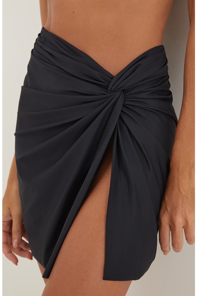 Karen Cover-Up Miniskirt, Alternate, color, BLACK