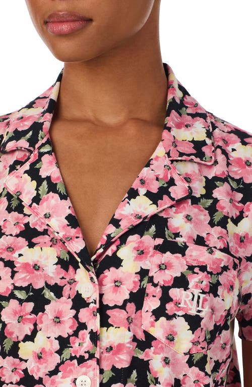 Ralph Lauren Lauren Cotton Blend Short Pajamas In Pink
