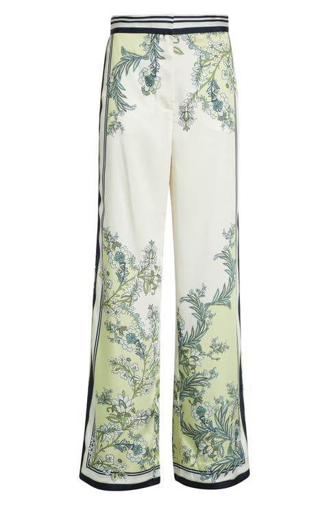 Grigore High Waist Wide Leg Floral Print Pants