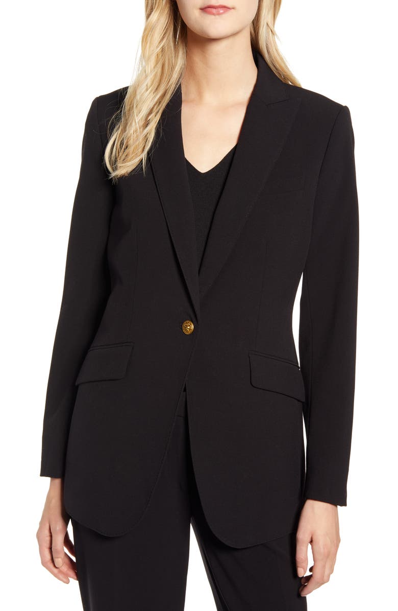 Anne Klein Peaked Lapel Blazer, Alternate, color, 