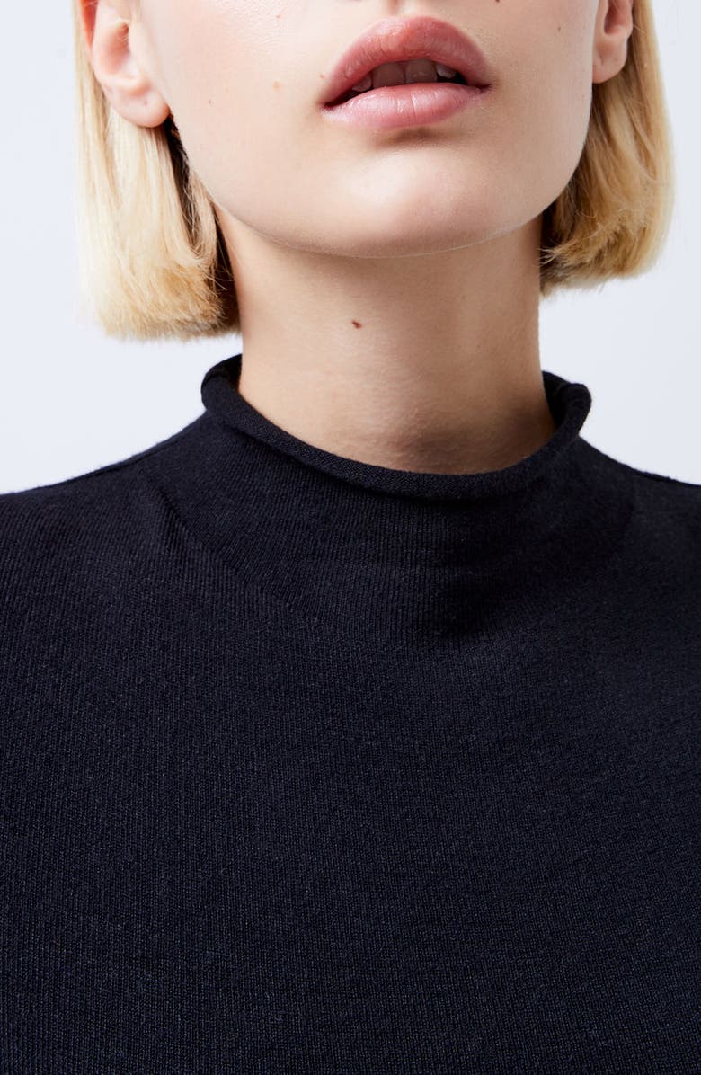 French Connection Mock Neck Sweater, Alternate, color, 01-Black