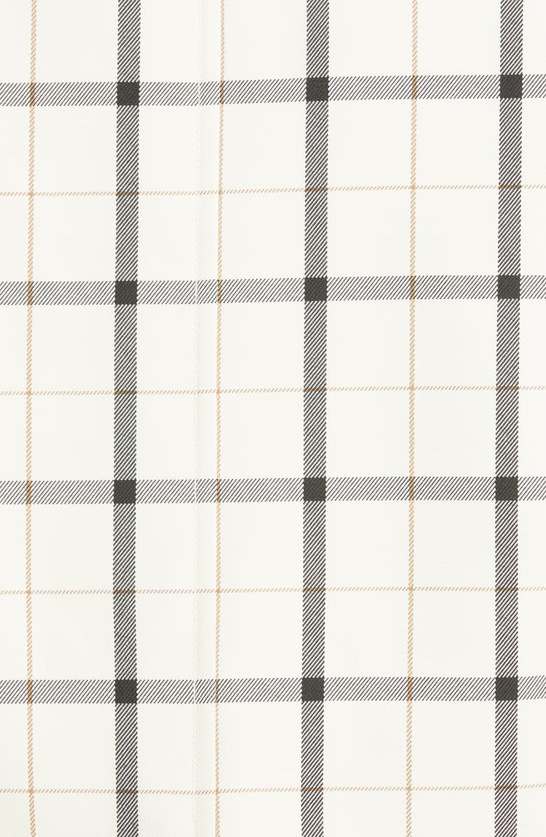 Courrèges Check Print Wool Blend Coat, Alternate, color, 