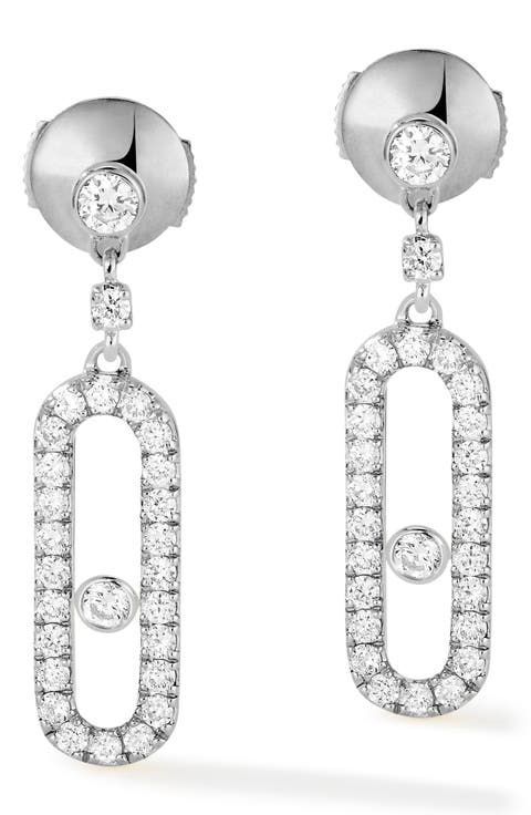 Move Uno Pavé Diamond Drop Earrings
