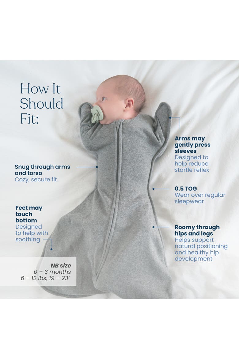 SleepSack SwaddleStretch, Arms Up or Extended Arms, Newborn Baby Swaddle, Alternate, color, Lavender