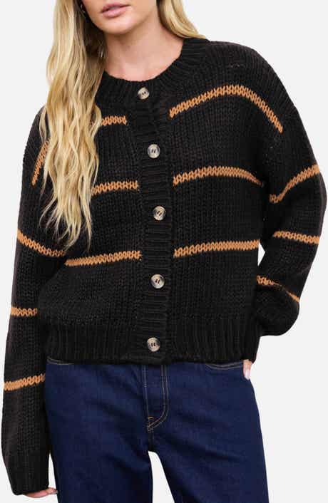 Stripe Jacquard Cardigan