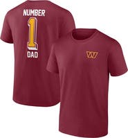 FANATICS Men's Fanatics Branded Burgundy Washington Commanders Team #1 Dad T-Shirt