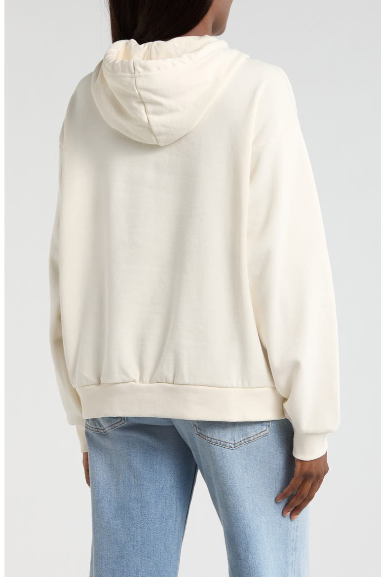 Evolution Simple Dome Cotton Blend Hoodie, Alternate, color, WHITE DUNE