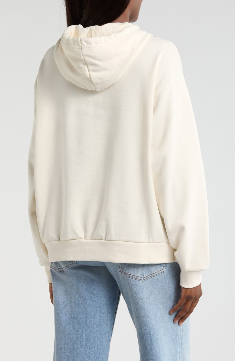 The North Face Evolution Simple Dome Cotton Blend Hoodie, Alternate, color, White Dune