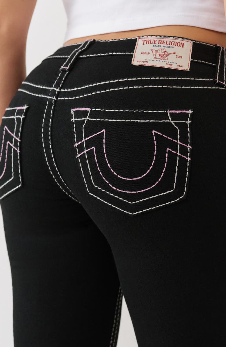 True Religion Becca Big T Mid Rise Bootcut Jeans, Alternate, color, Black Rinse