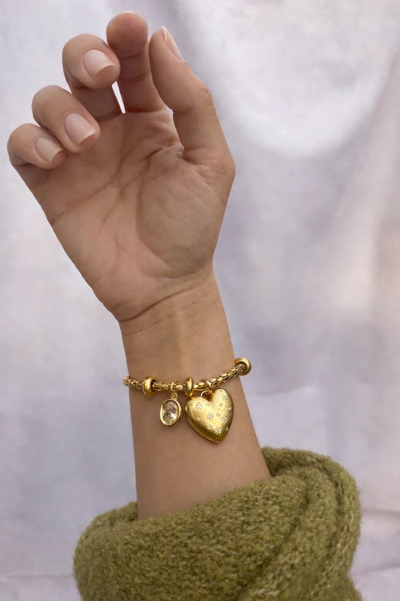 Starlight Heart Bracelet, Alternate, color, Gold