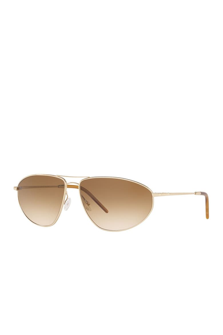 Kallen 62mm Aviator Sunglasses, Main, color, SOFT GOLD/ VINTAGE GLASS
