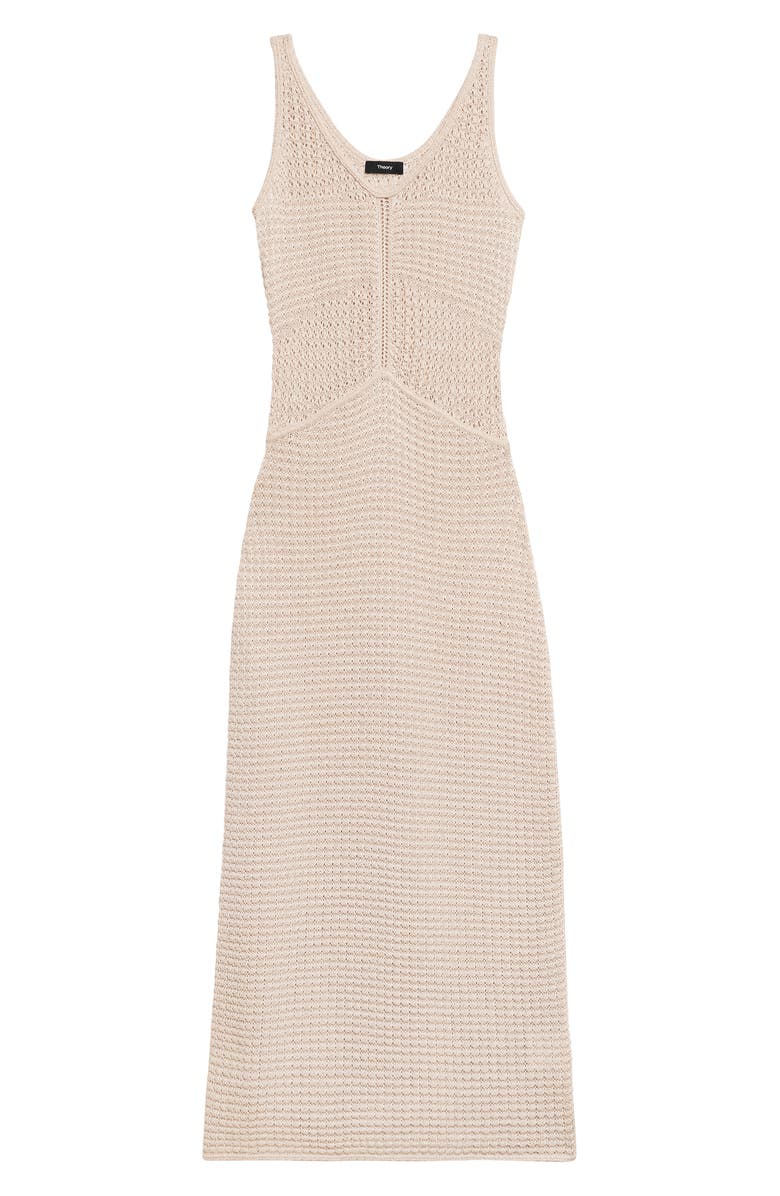 Theory Open Stitch Sleeveless Maxi Dress, Alternate, color, 
