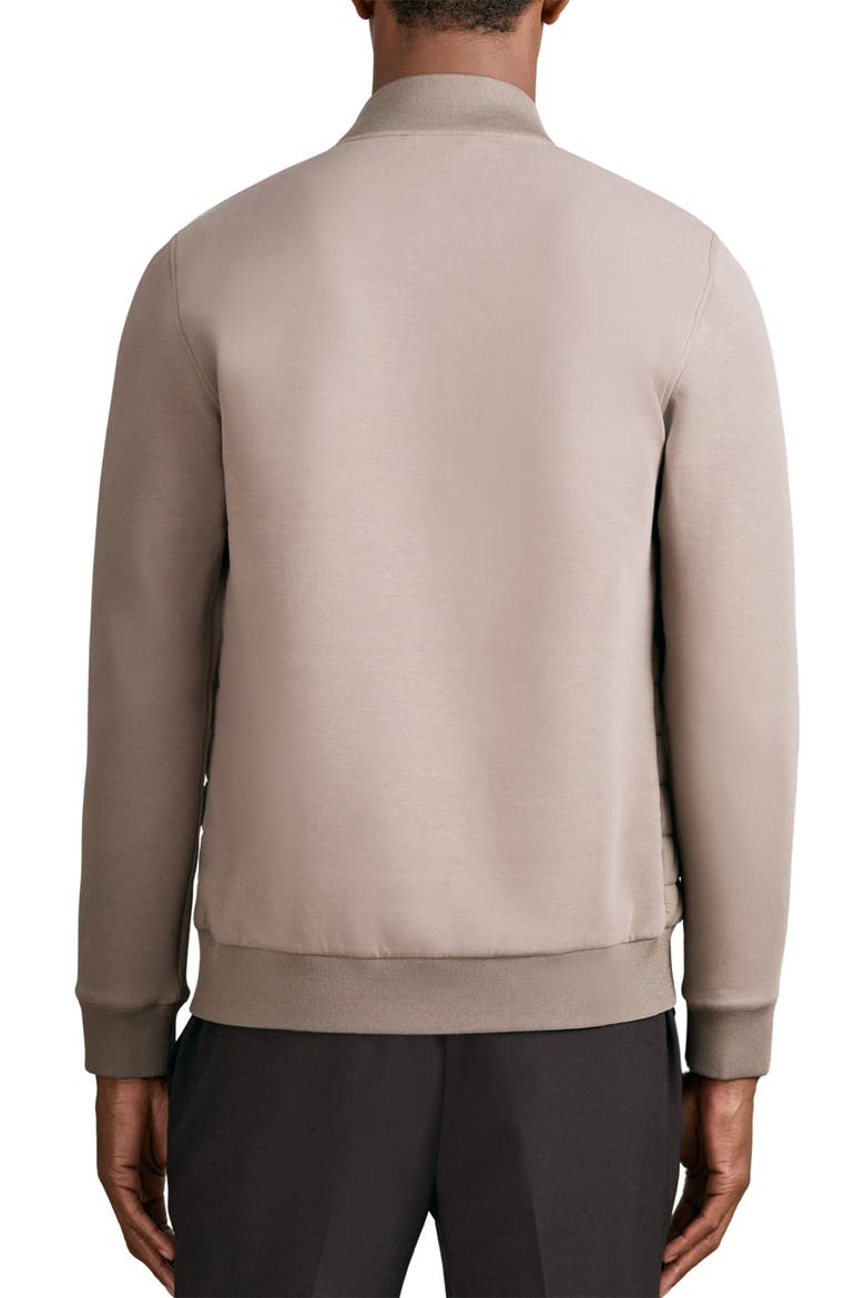 Freddie Mixed Media Jacket, Alternate, color, TAUPE BROWN