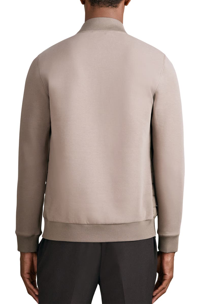 Reiss Freddie Mixed Media Jacket, Alternate, color, Taupe Brown