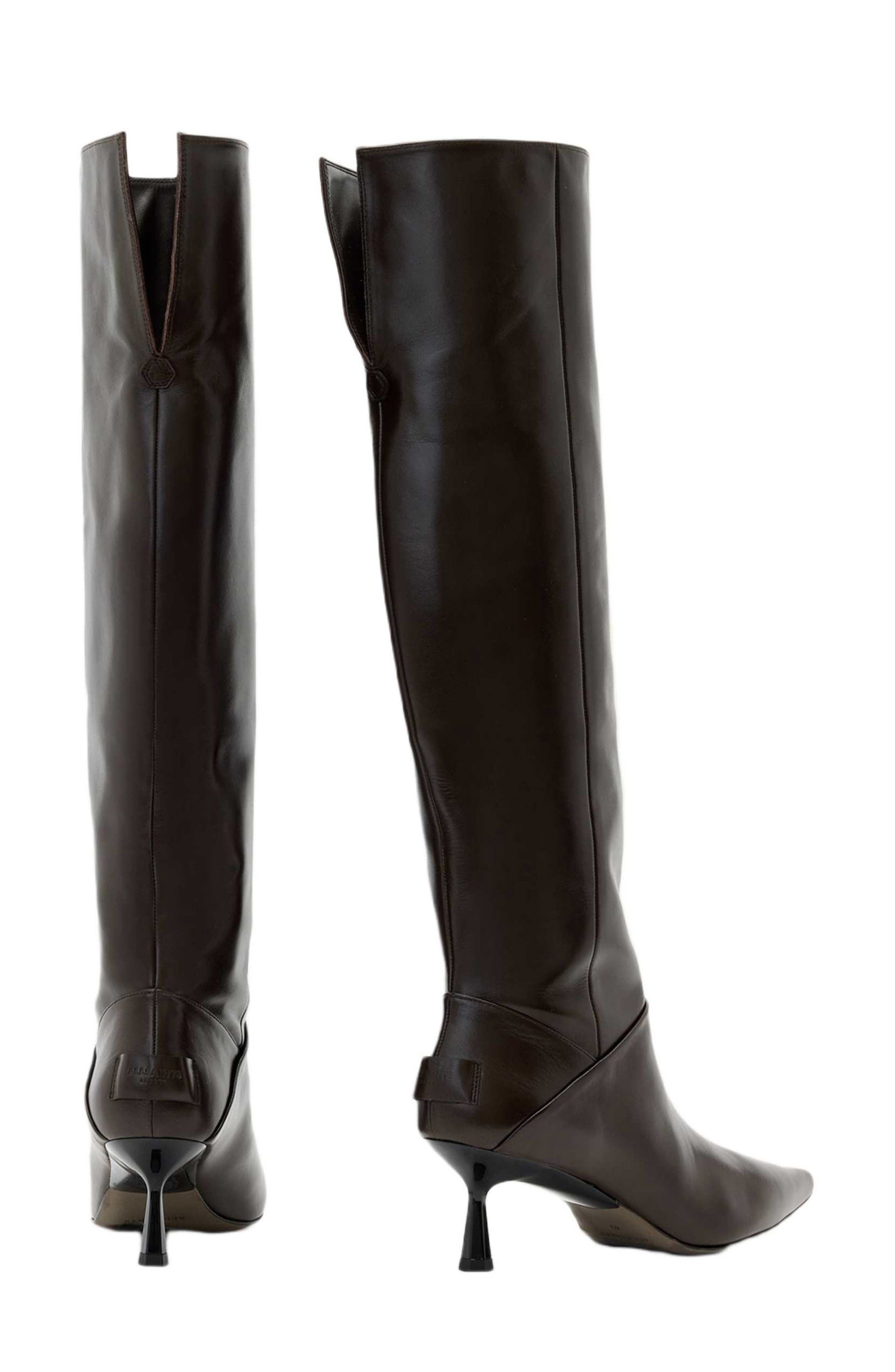 AllSaints Odyssey Knee High Boot, Alternate, color, Brown