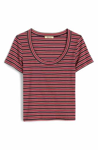 Madewell (Re)generative Cotton Rib Scoop Neck T-Shirt