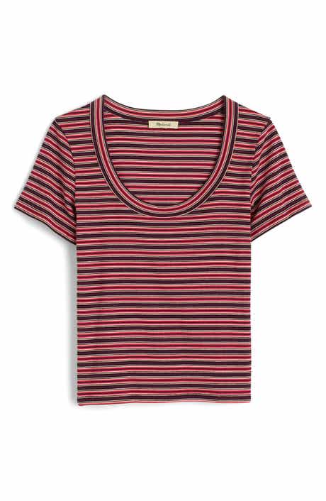 Madewell (Re)generative Cotton Rib Scoop Neck T-Shirt