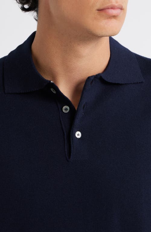 Aurélien Long Sleeve Cashwool® Polo Sweater In Multi